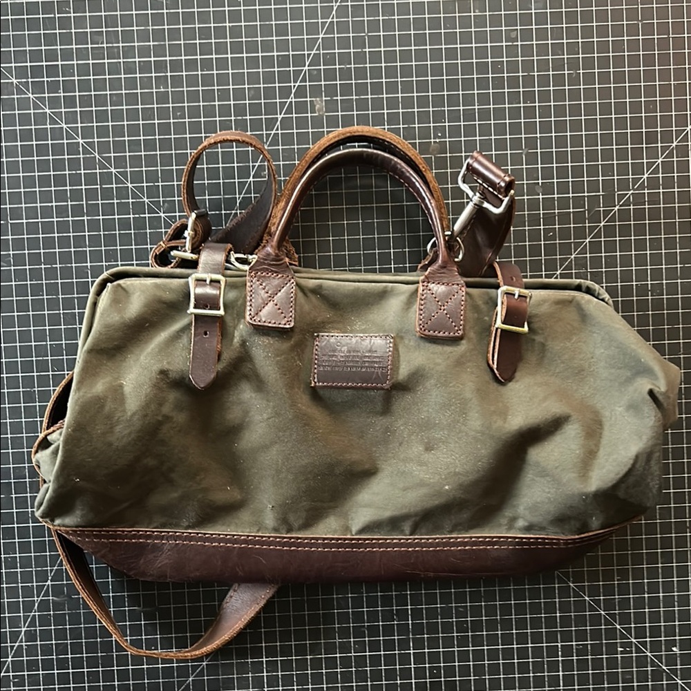 Apolis  Heritage Leather and Canvas bag.